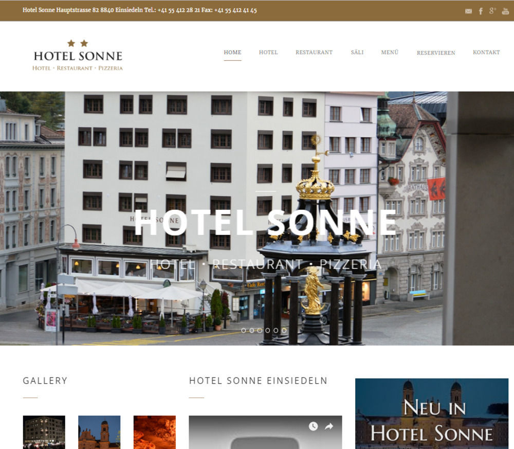 איינזידלן Hotel Sonne מראה חיצוני תמונה
